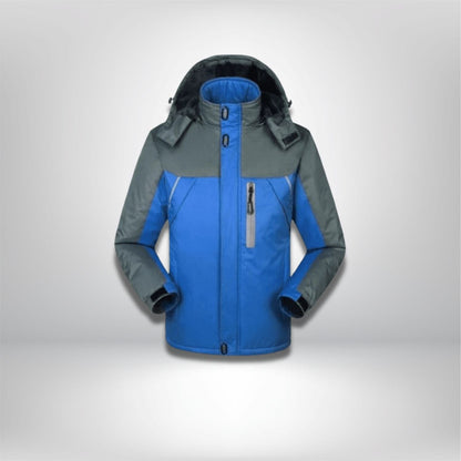 Parka randonnée homme | HikingHavens® BLEU / M poid 48-58kg