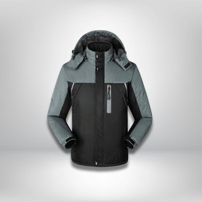 Parka randonnée homme | HikingHavens® NOIR / M poid 48-58kg