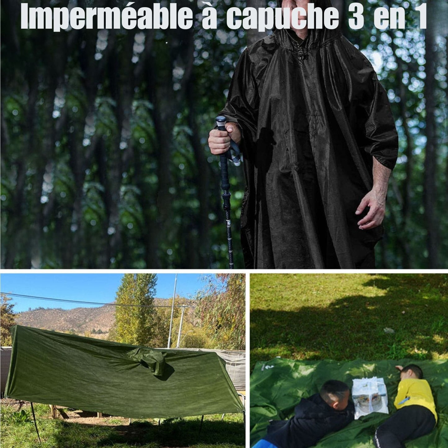 poncho pluie randonnée