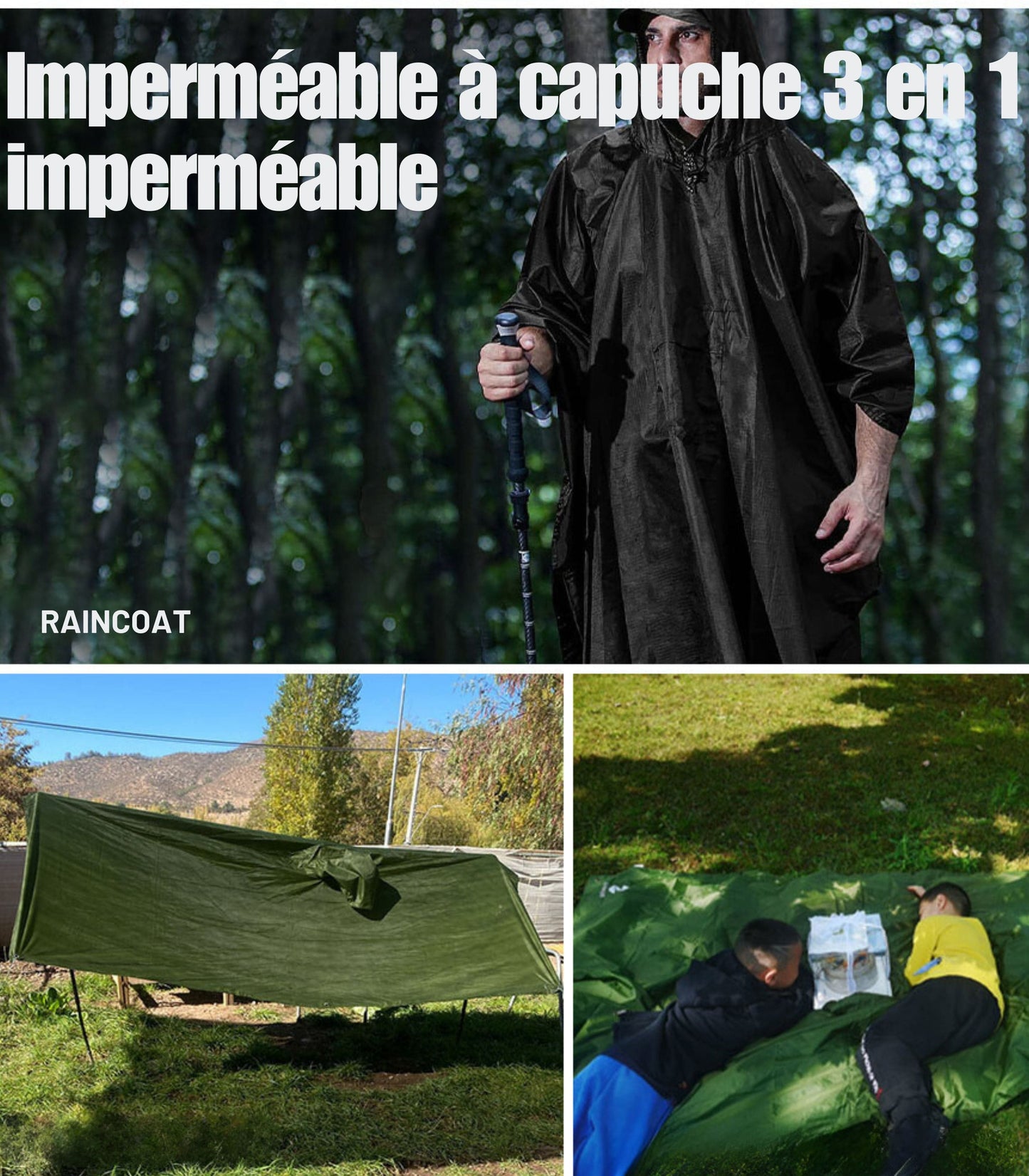 poncho pluie randonnée