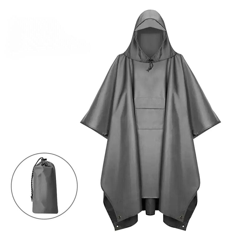 poncho pluie randonnée GRIS