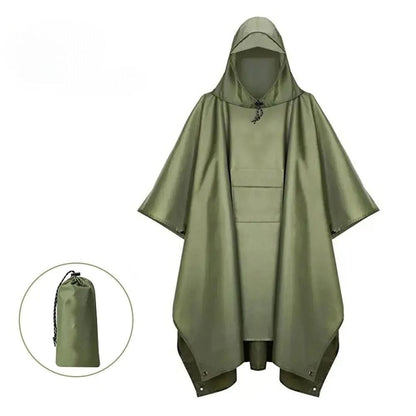 poncho pluie randonnée VERT / Unique