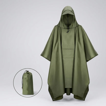 poncho pluie randonnée VERT / Unique