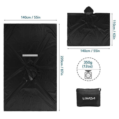 Poncho randonnée NOIR / unique