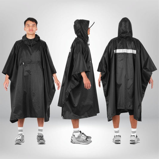 Poncho randonnée NOIR / unique