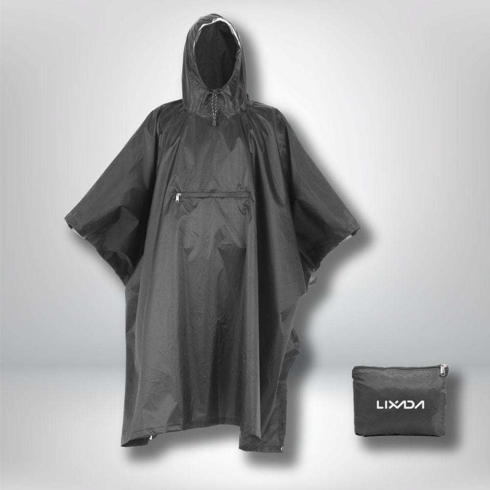 Poncho randonnée NOIR / unique