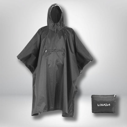 Poncho randonnée NOIR / unique