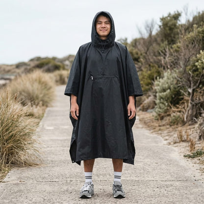 Poncho randonnée NOIR / unique