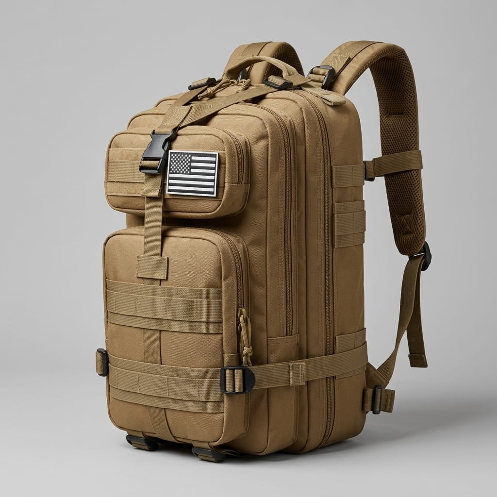 Sac À Dos Militaire Imperméable 30L/50L Beige-(30L)