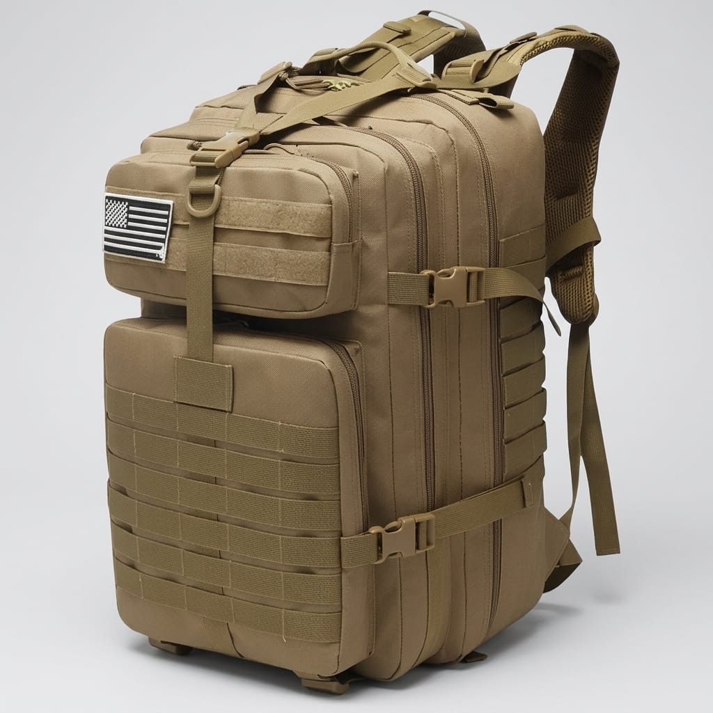 Sac À Dos Militaire Imperméable 30L/50L Beige-(50L)