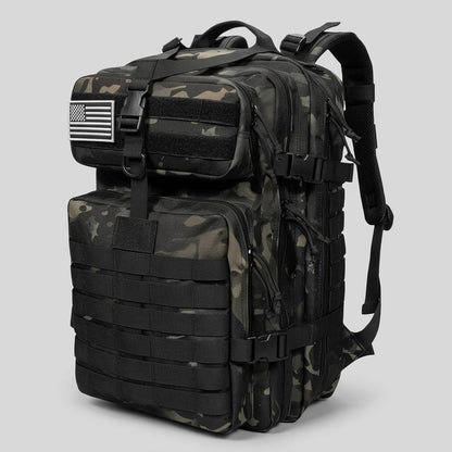 Sac À Dos Militaire Imperméable 30L/50L Noir Camouflage-(50L)