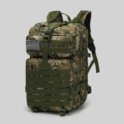 Sac À Dos Militaire Imperméable 30L/50L Vert Camouflage-(50L)