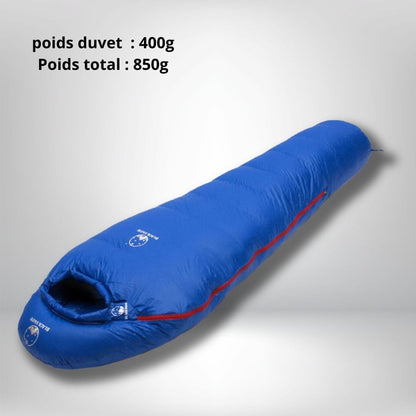 sac de couchage 0 degré 850G BLEU