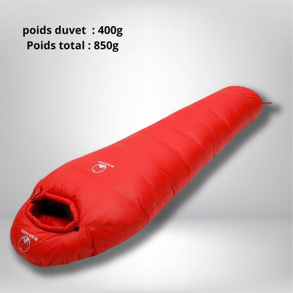 sac de couchage 0 degré 850G ROUGE