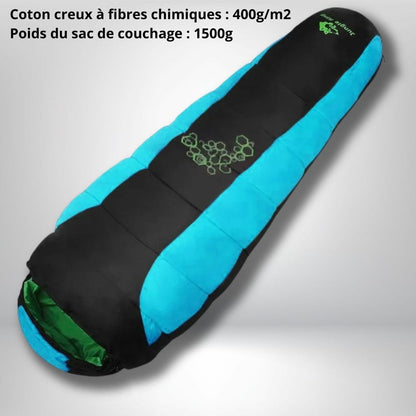 Sac de couchage grand froid Modèle 2 Bleu   1500g