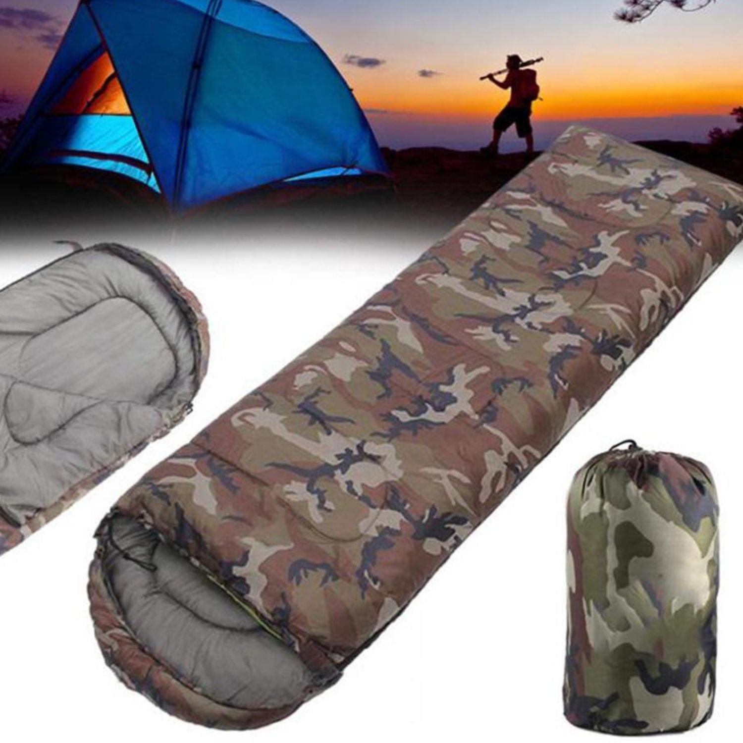 sac de couchage militaire 190x75cm