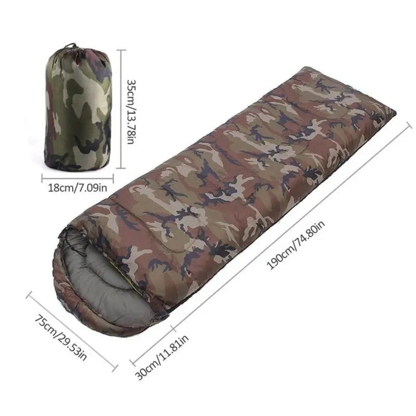 sac de couchage militaire 190x75cm