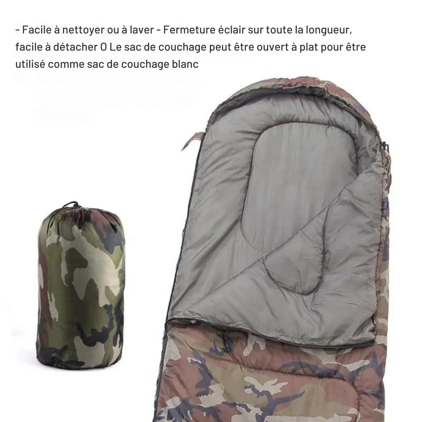 sac de couchage militaire 190x75cm