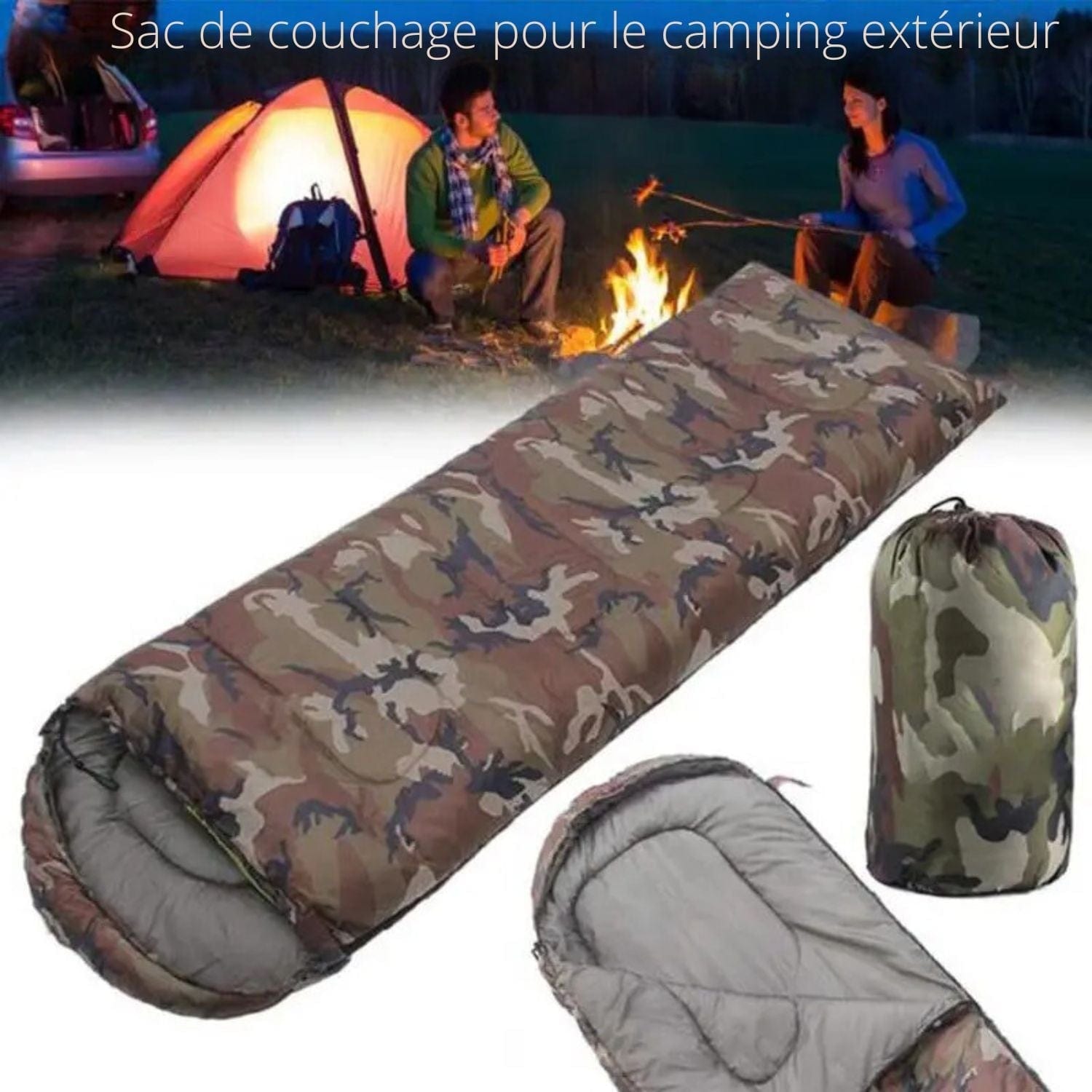 sac de couchage militaire 190x75cm