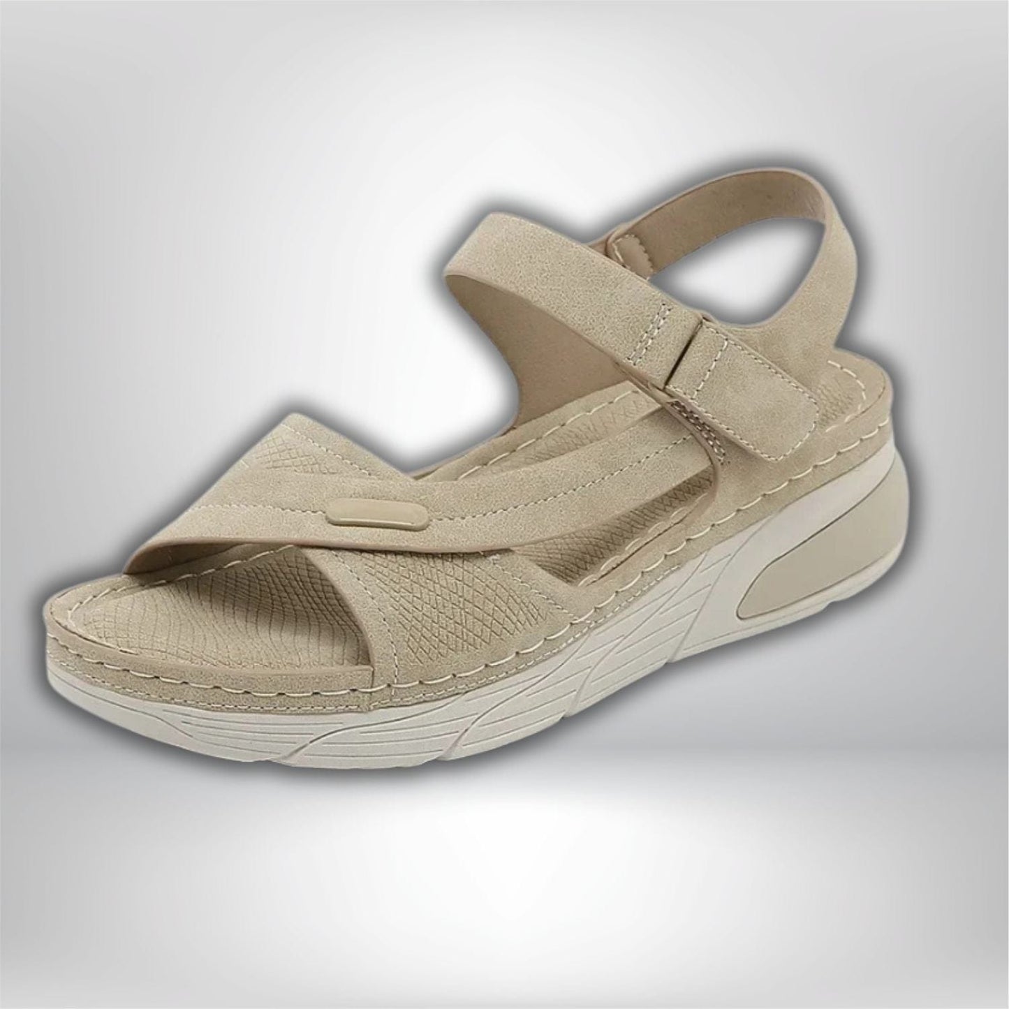 sandale femme confortable pour marcher  Abricot / 36