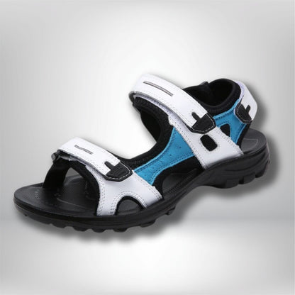 sandale randonnée cuir femme Blanc / 6.5