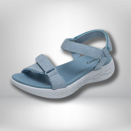 Sandales de randonnée femme pieds sensibles BLEU CIEL / 36