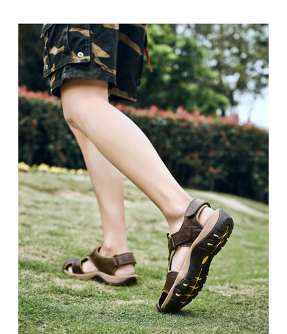 Sandales randonnée cuir homme