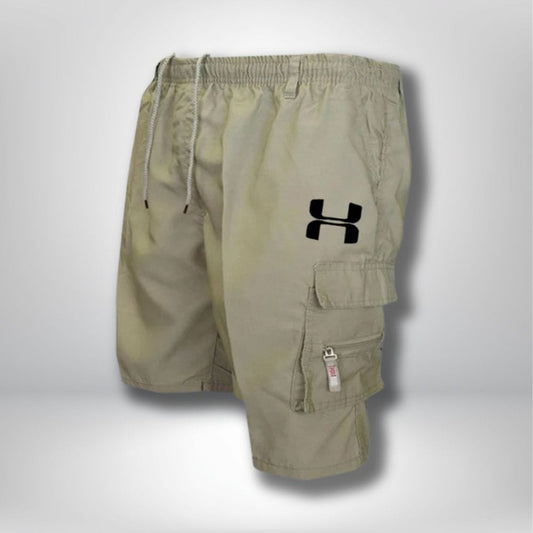 Short de randonnée homme Court Kaki / Asia S 45-50 KG