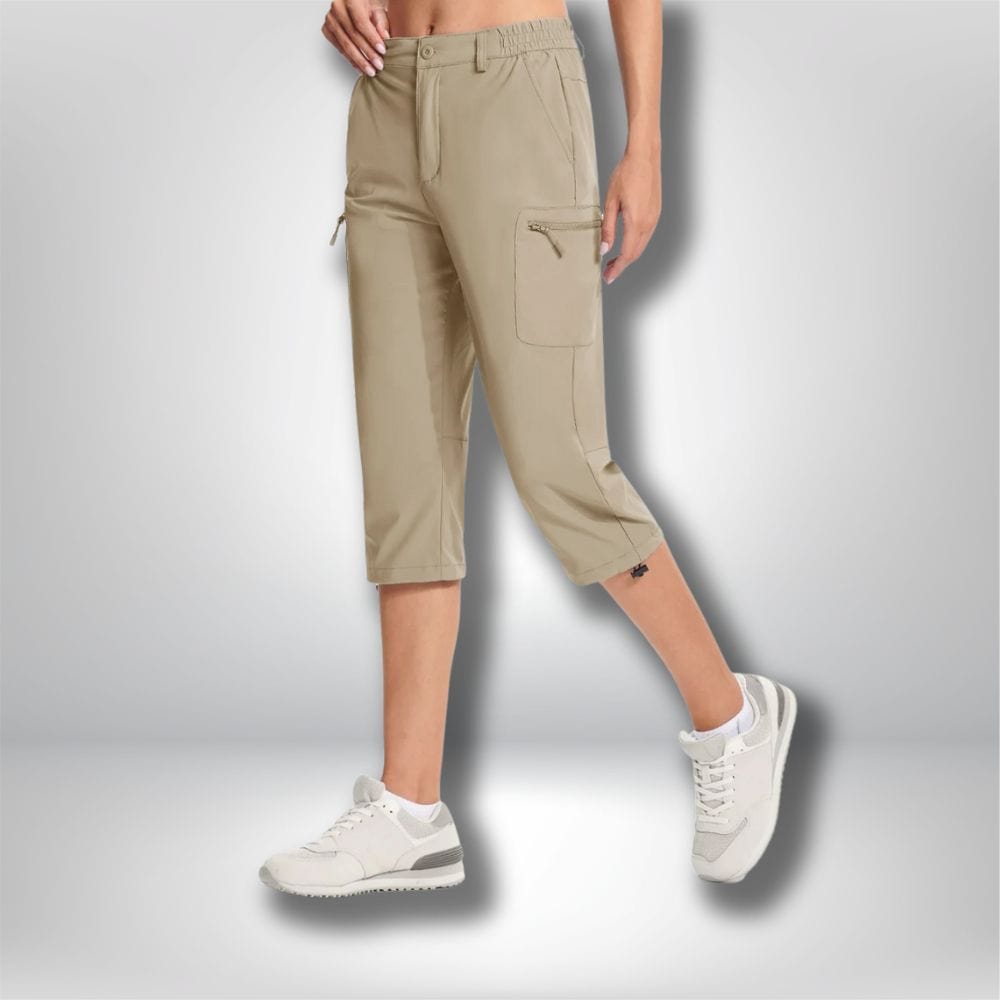 Short long randonnée femme  Kaki / CN M (US XS)