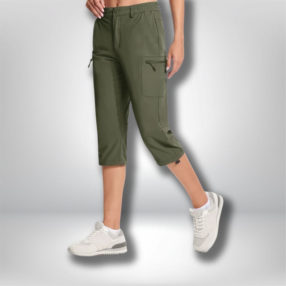 Short long randonnée femme  Vert militaire / CN M (US XS)