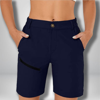 Short randonnée femme avec poches DKN2210 Bleu marine / US XXL