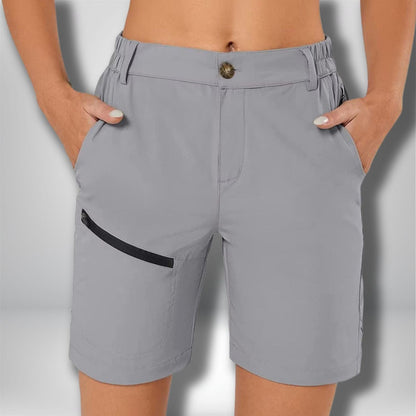 Short randonnée femme avec poches DKN2210 Gris claire / US XXL