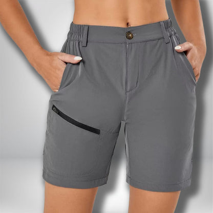 Short randonnée femme avec poches DKN2210 gRIS Fonçé / US XXL