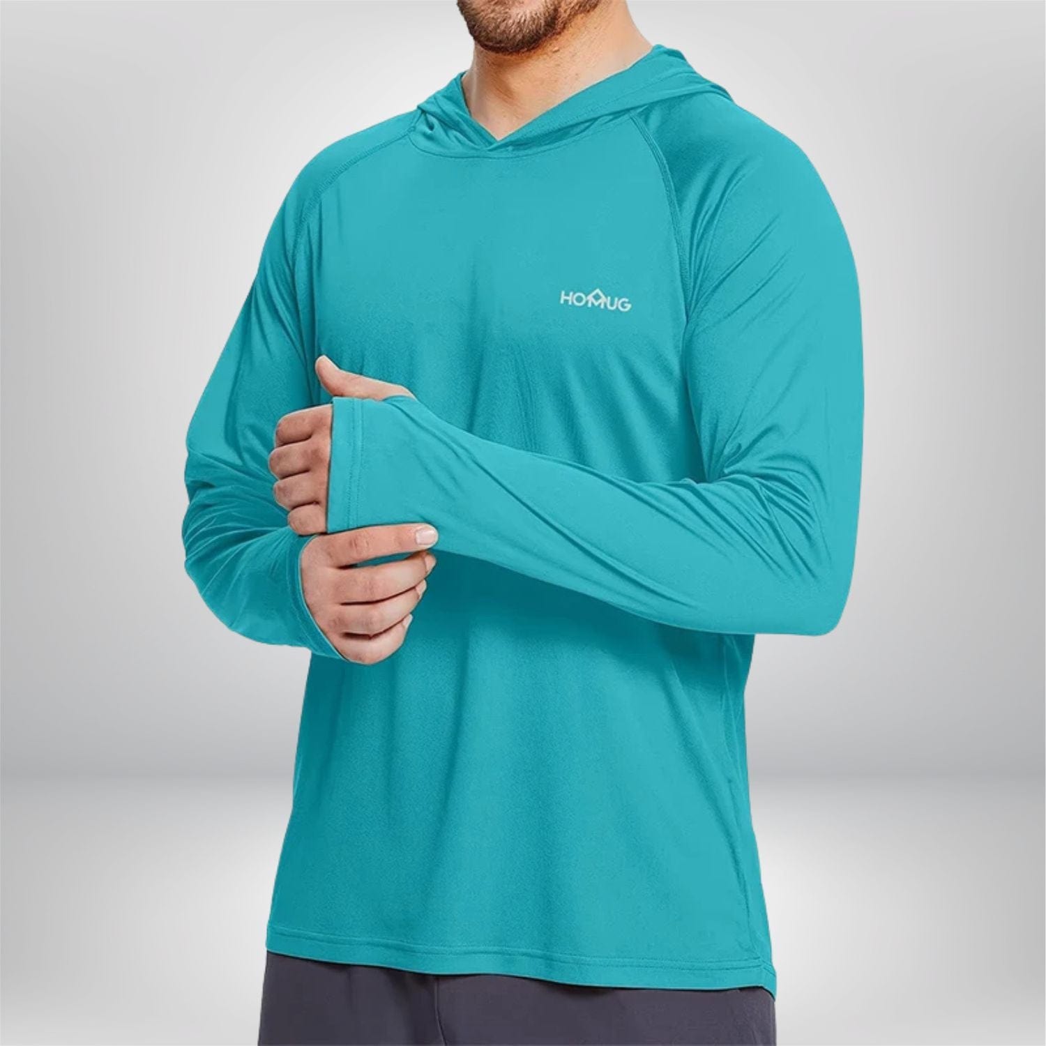 t shirt randonnée homme Bleu ciel / S