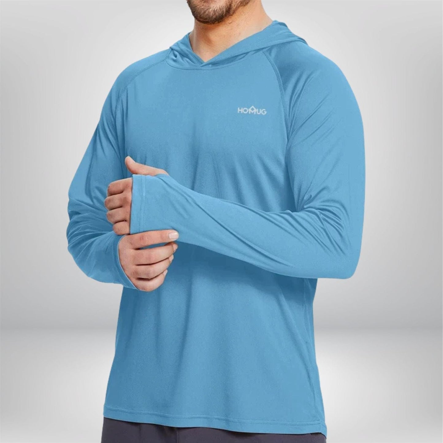 t shirt randonnée homme Turquoise clair / S