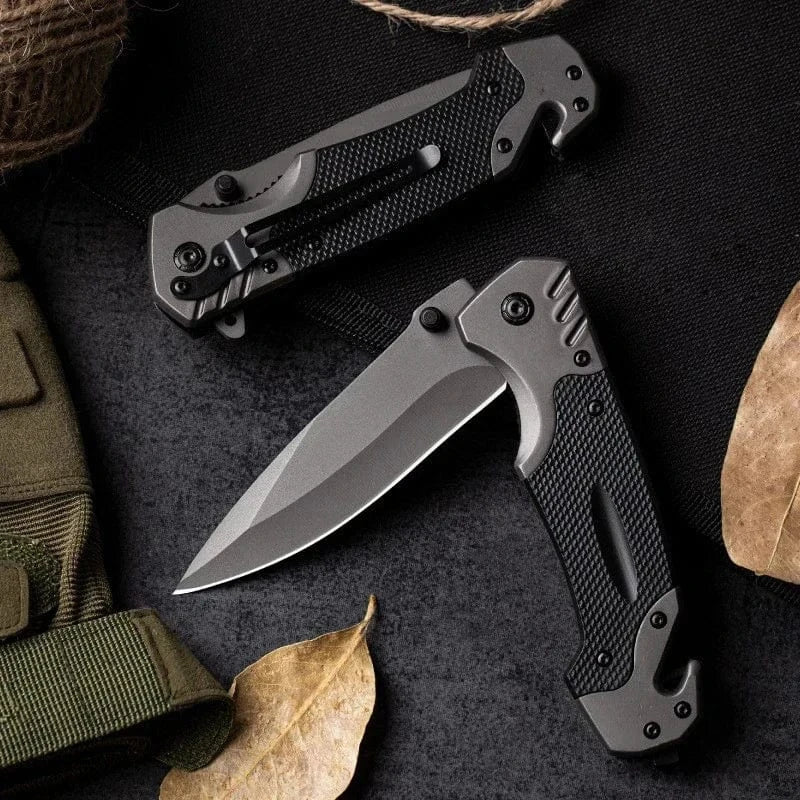 Tactical Folding Knife, Self Defense Survival Pocket Knives, EDC Multitool For Men, Hunting Weapon, Outdoor Camping, Hand Tools Black