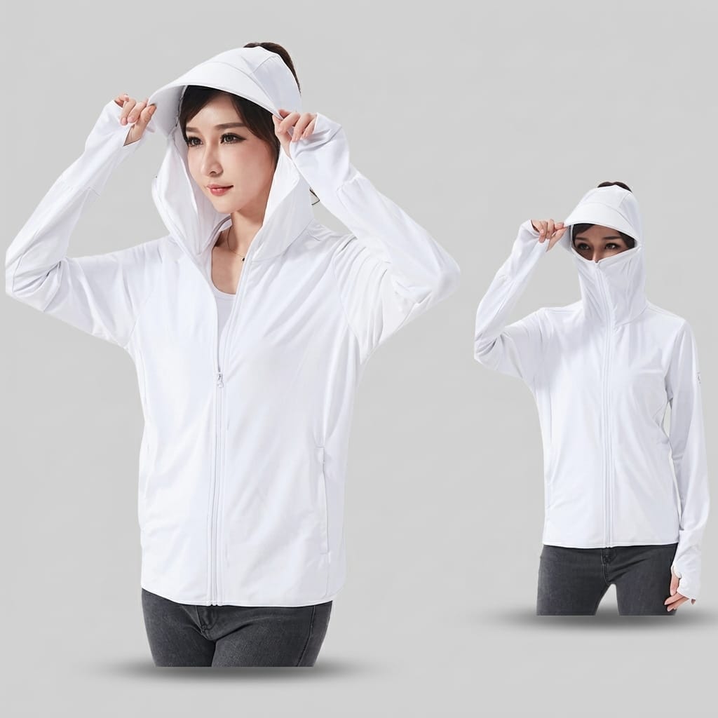 Veste anti uv femme Blanc / XXL