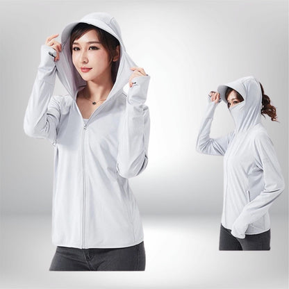 Veste anti uv femme Gris clair / XL