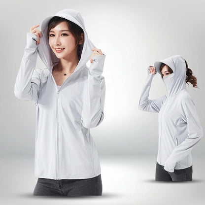 Veste anti uv femme Gris clair / XL