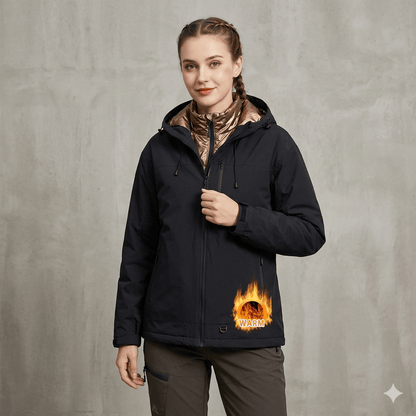 Veste chaude randonnée femme Noir / S(40 kg-50 kg)
