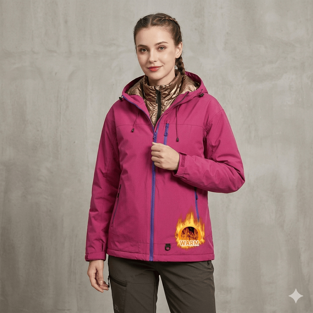 Veste chaude randonnée femme Rose / S(40 kg-50 kg)