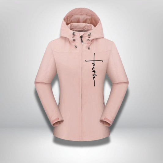 Veste coupe vent randonnée femme Rose / S