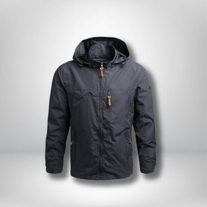 veste coupe vent randonnée homme Bleu-Jacket / M