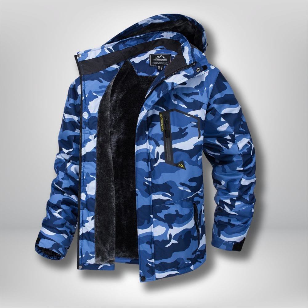 Veste de randonnée | Homme Camouflage bleu mer / XL (US S)