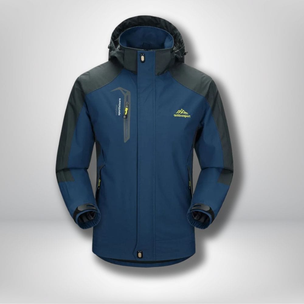 Veste de randonnée imperméable et Respirante Marine / L