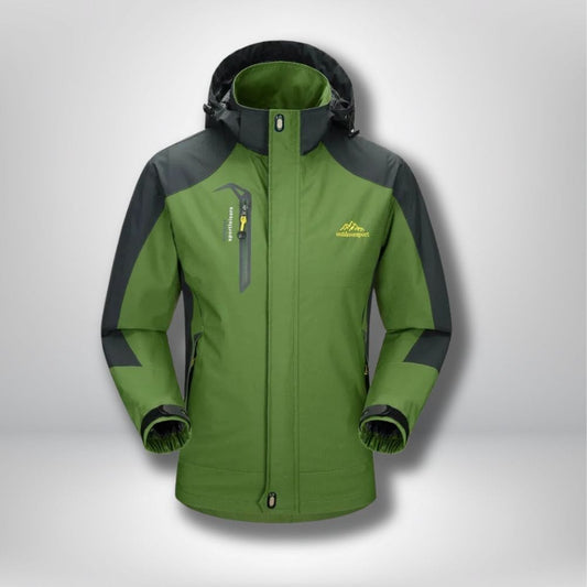 Veste de randonnée imperméable et Respirante Vert militaire / L