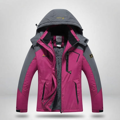 Veste imperméable femme randonnée fuchsia / M