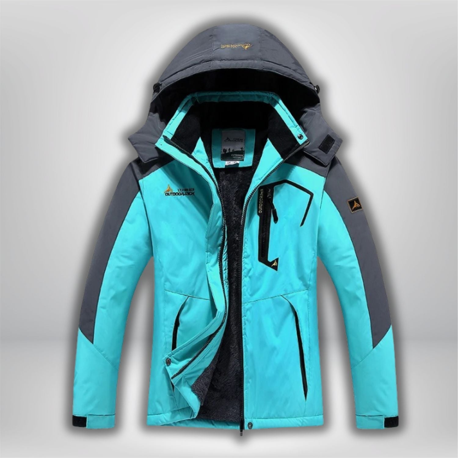 Veste imperméable femme randonnée | HikingHavens® moon-bleu / M