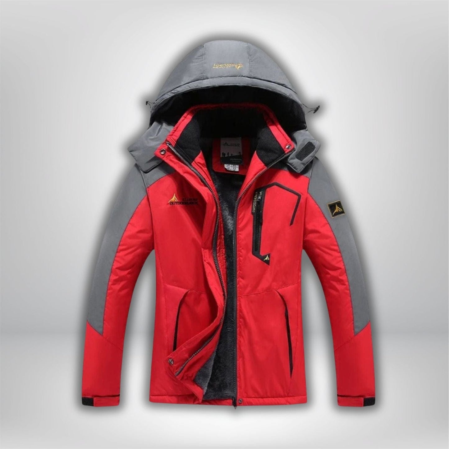 Veste imperméable femme randonnée | HikingHavens® rouge / M