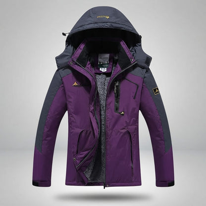 Veste imperméable femme randonnée pourpre / M